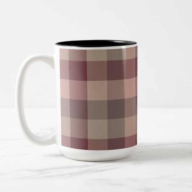 Tasse 2 Couleurs Carreaux blushwood (Gauche)