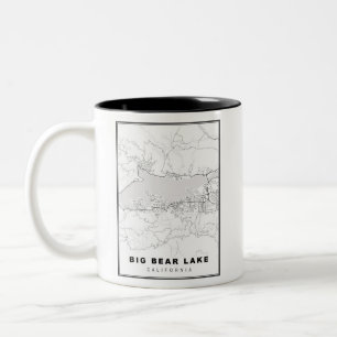 Tasse 2 Couleurs Carte Big Bear Lake