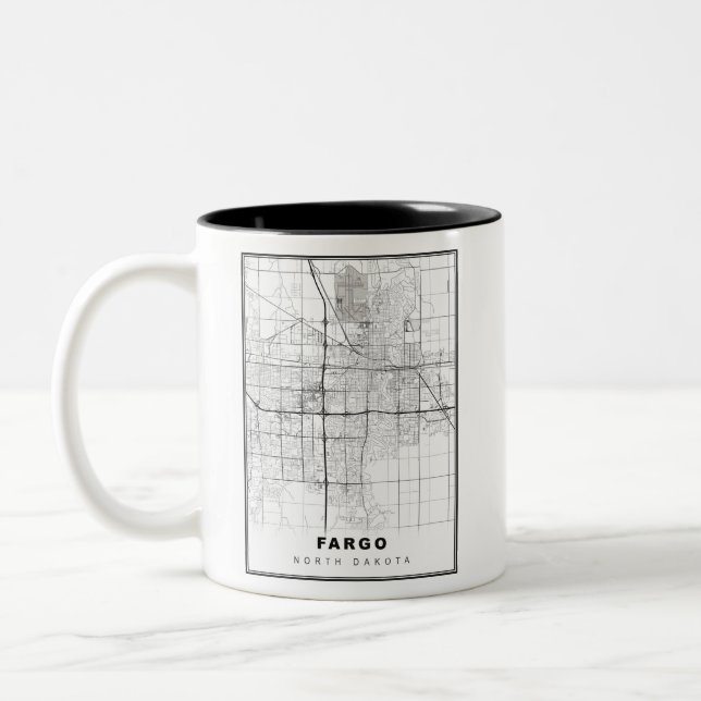 Tasse 2 Couleurs Carte de Fargo (Gauche)