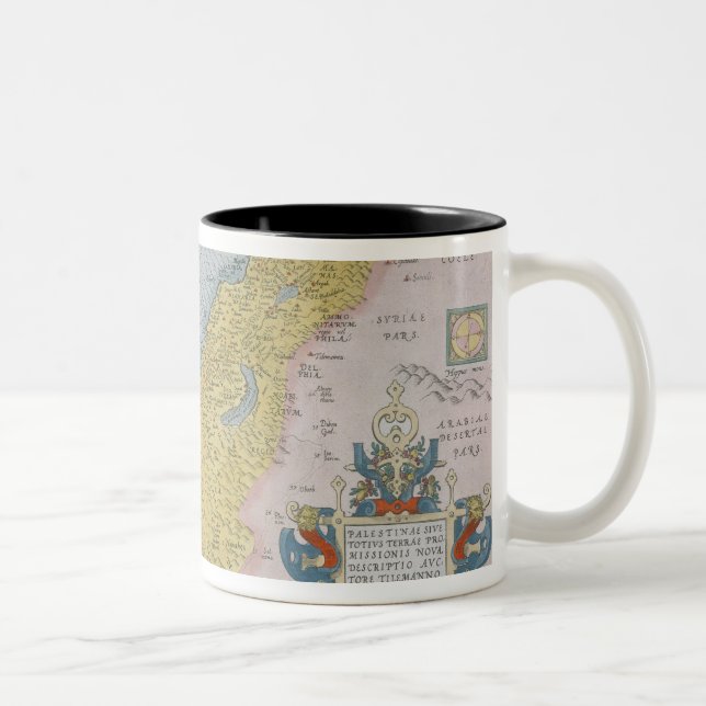 Tasse 2 Couleurs Carte de la Palestine (Droit)