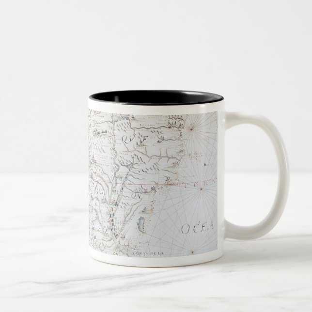 Tasse 2 Couleurs Carte de l'Amérique du Sud (Droit)