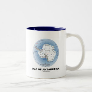 Tasse 2 Couleurs Carte de l'Antarctique (géographie)