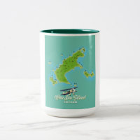 Carte de l'île de Con Son Vietnam