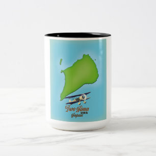 Tasse 2 Couleurs Carte de l'île Iwo Jima Japon