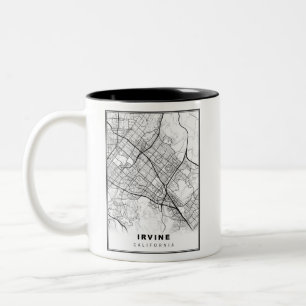 Tasse 2 Couleurs Carte de l'Irvine