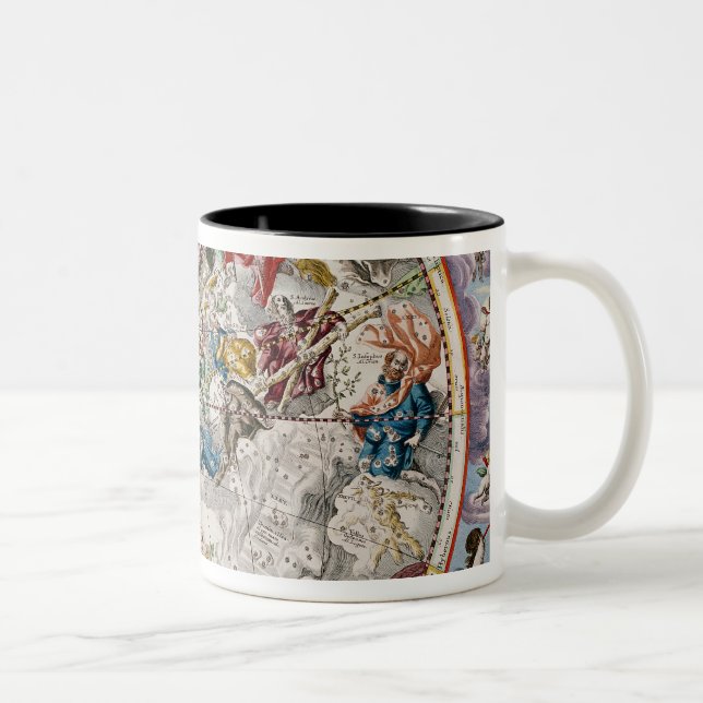 Tasse 2 Couleurs Carte des constellations chrétiennes comme (Droit)