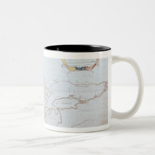 Tasse 2 Couleurs Carte des Great Lakes