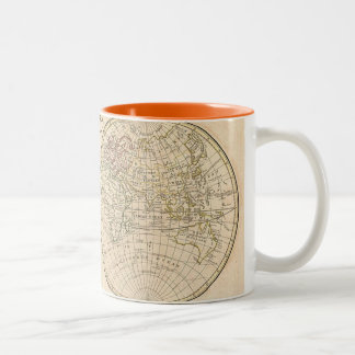 Tasse 2 Couleurs Carte du monde Vintage