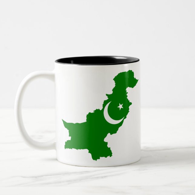 Tasse 2 Couleurs Carte du Pakistan (Gauche)