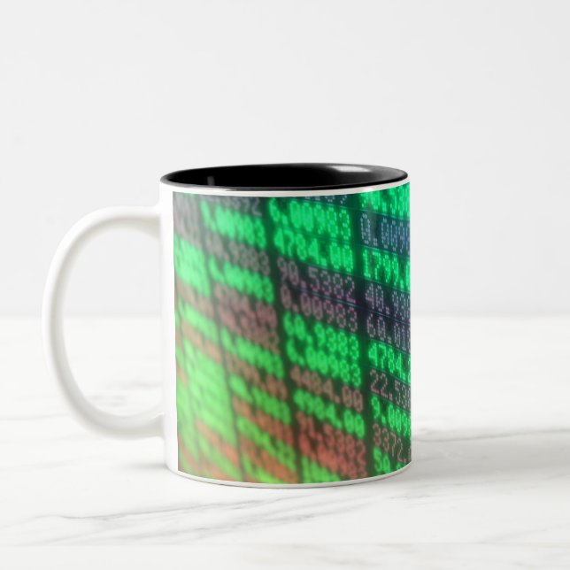 Tasse 2 Couleurs Carte numérique du marché stock (Gauche)