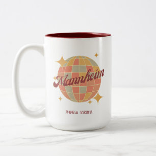 Tasse 2 Couleurs Carte postale Vintage Mannheim Deutschland Retro