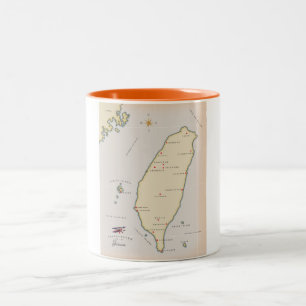 Tasse 2 Couleurs Carte Taiwan