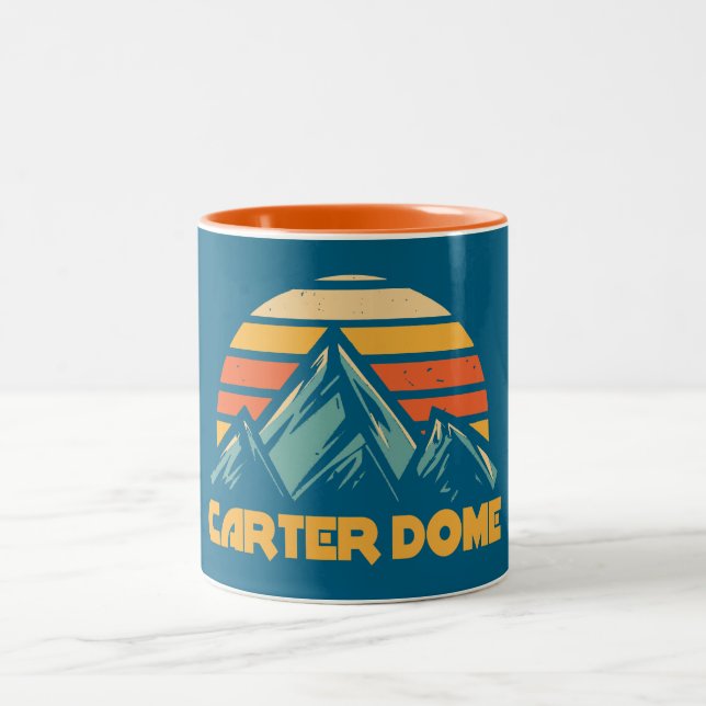 Tasse 2 Couleurs Carter Dome New Hampshire Retro Turquoise (Centre)