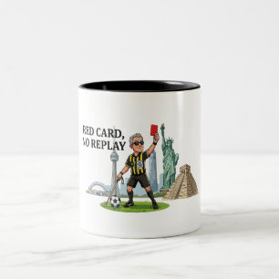 Tasse 2 Couleurs Carton rouge de l'arbitre aveugle