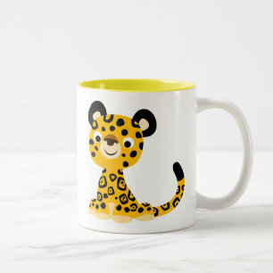 Tasse 2 Couleurs Cartoon sympa Jaguar