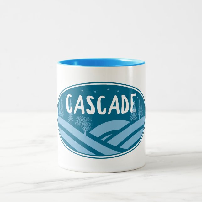 Tasse 2 Couleurs Cascade Idaho en plein air (Centre)