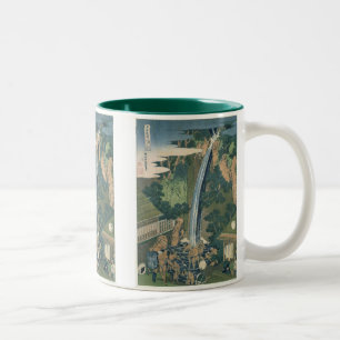 Tasse 2 Couleurs Cascade Vintage Japonaise Imprimer les moules et l