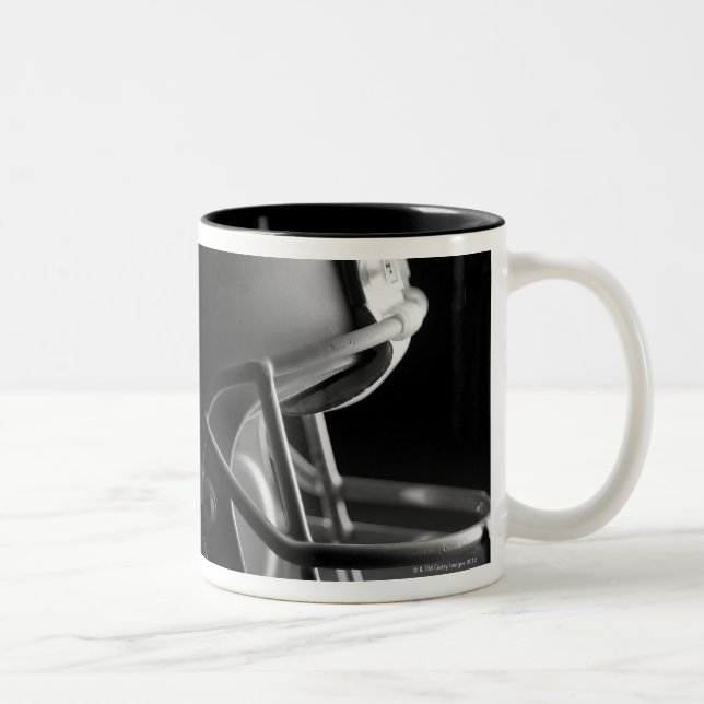 Tasse 2 Couleurs Casque de football (Droit)