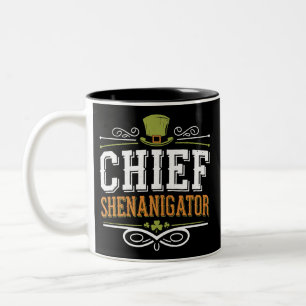 Tasse 2 Couleurs Casquette Retro Chief Shenanigator Lucky Leprechau