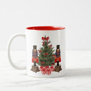 Tasse 2 Couleurs Casse-noisette Arbre de Noël Bow rouge Musique de