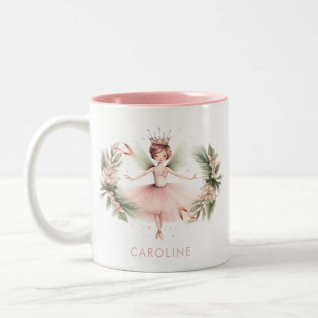 Tasse 2 Couleurs Casse-noix Ballerina Ballet rose (Gauche)