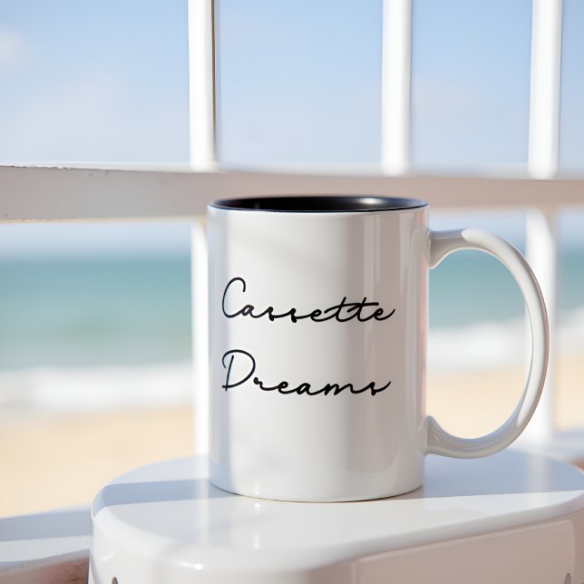 Tasse 2 Couleurs Cassette Dreams Rétro (Créateur téléchargé)