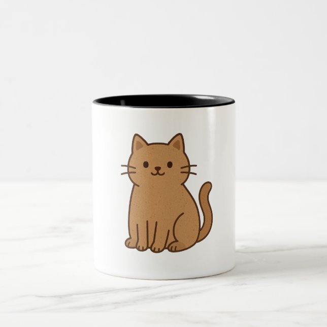 Tasse 2 Couleurs Cat (Centre)