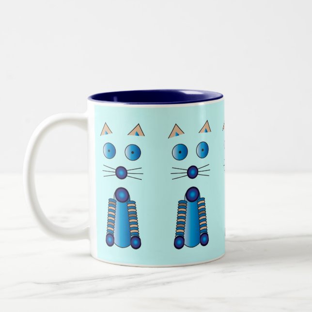 Tasse 2 Couleurs CAT bleu (Gauche)