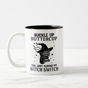 Tasse 2 Couleurs Cat Buckle Up Buttercup Drôle Amoureux de les cha