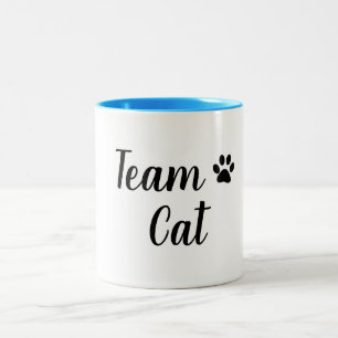 TASSE 2 COULEURS CAT CHIC D'ÉQUIPE DE MUG_