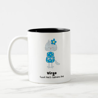 Tasse 2 Couleurs Cat Zodiac de la petite Virgo