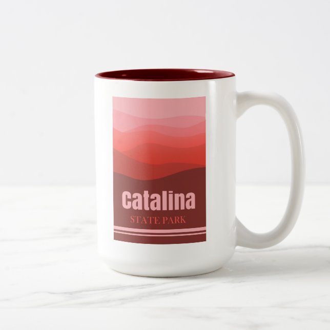 Tasse 2 Couleurs Catalina State Park Arizona Red Hills (Droit)