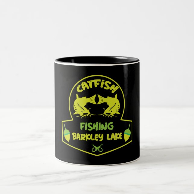 Tasse 2 Couleurs CatFishing Lake Barkley Kentucky (Centre)