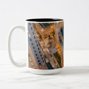 Tasse 2 Couleurs Cathédrale St. Patrick New York Vue aérienne