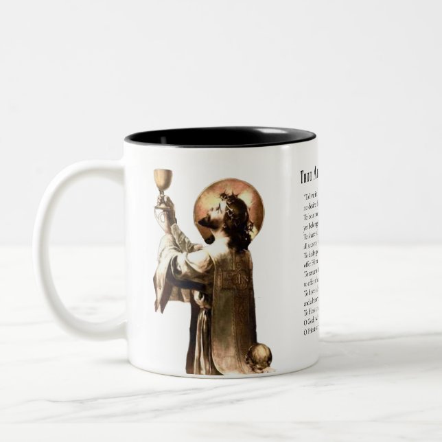 Tasse 2 Couleurs Catholique Prière Poème Religieux Jésus (Gauche)