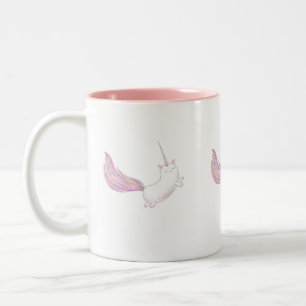 Tasse 2 Couleurs Caticorn en vol