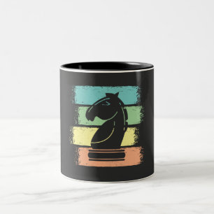Tasse 2 Couleurs Cavalier d'échecs Rétro