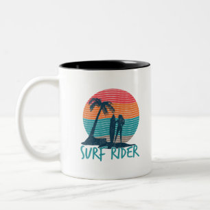 Tasse 2 Couleurs Cavalier des vagues - Surfer les vagues - Surf - G