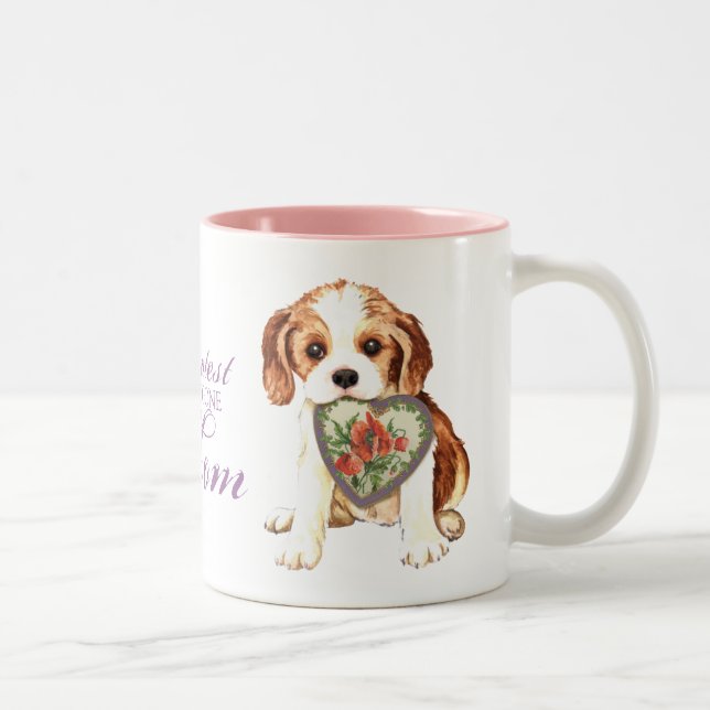 Tasse 2 Couleurs Cavalier Heart Maman (Droit)