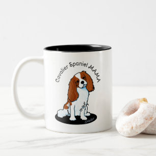 Tasse 2 Couleurs Cavalier Spaniel Maman