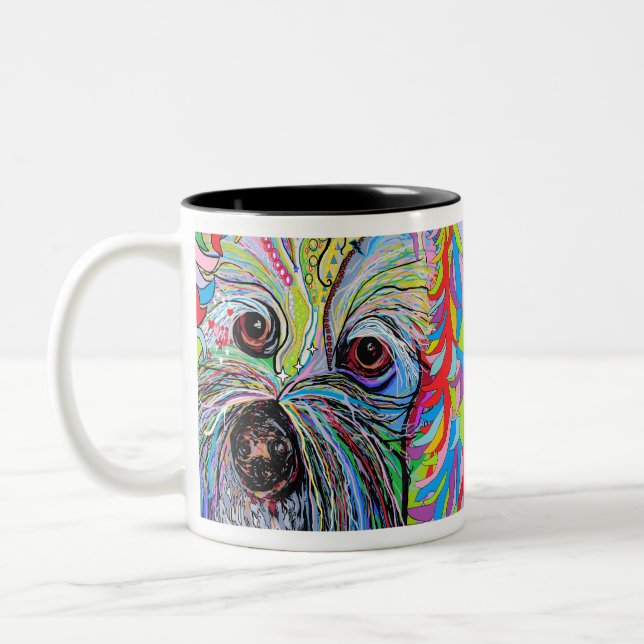 Tasse 2 Couleurs Cavapoo (Gauche)