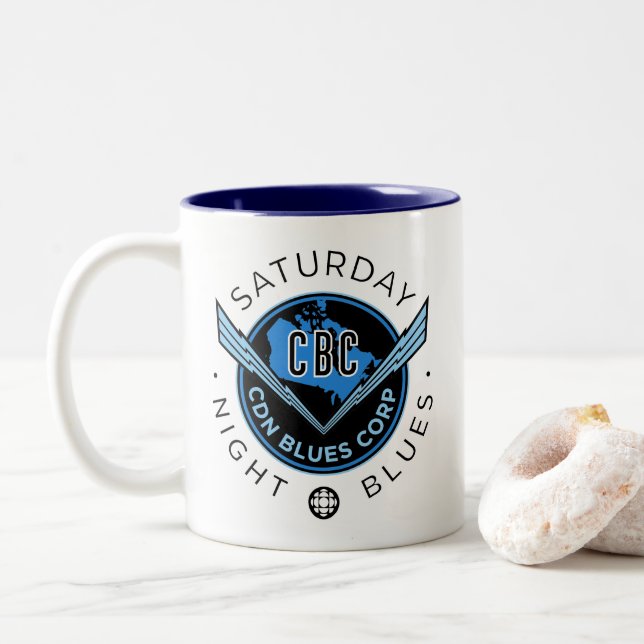 Tasse 2 Couleurs CBC Saturday Night Blues (Avec donut)