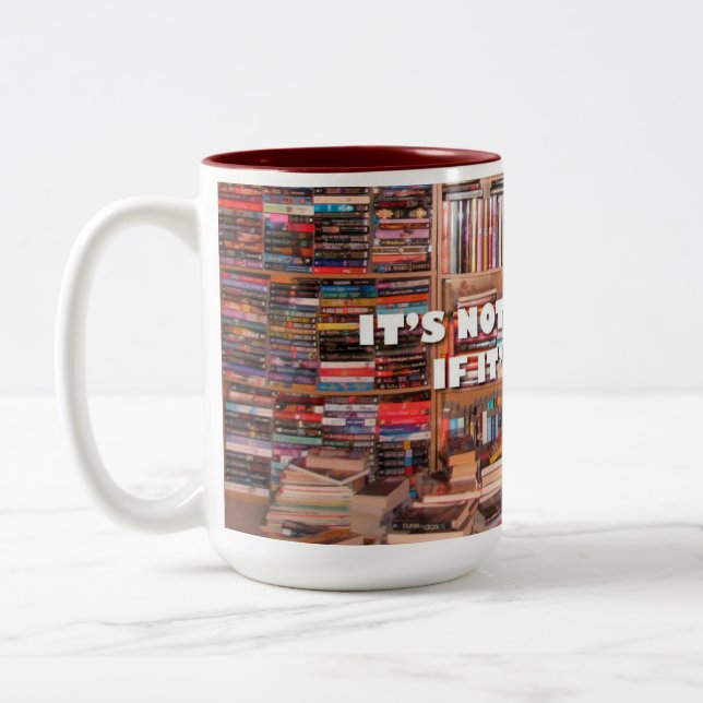 Tasse 2 Couleurs Ce n'est pas de l'accumulation si c'est des livres (Gauche)