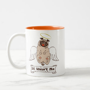Tasse 2 Couleurs Ce n'était pas moi ange carlin drôle de citation