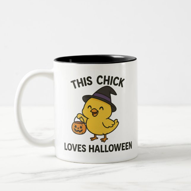 Tasse 2 Couleurs Ce Petit Aime Halloween (Gauche)