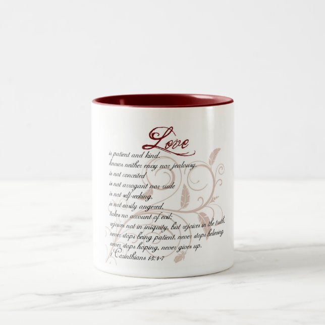 Tasse 2 Couleurs "Ce qui est amour ?" Mug2 (Centre)