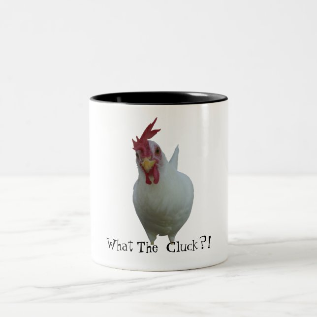 Tasse 2 Couleurs Ce qui le gloussement ? ! (Centre)