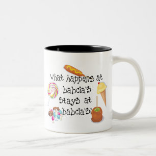 Tasse 2 Couleurs Ce qui se produit aux SÉJOURS de Babcia chez