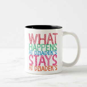 Tasse 2 Couleurs Ce qui se produit aux séjours de Dziadek chez