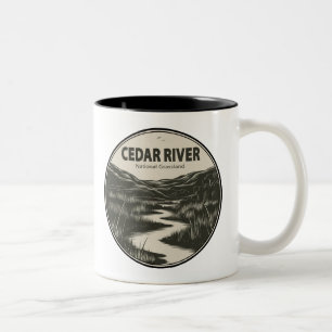 Tasse 2 Couleurs Cedar River National Grassland Stream